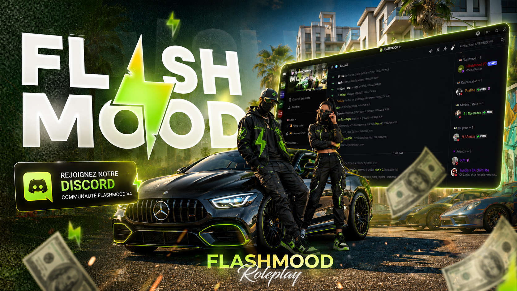 Visuel premium Flashmood pour la connexion Discord
